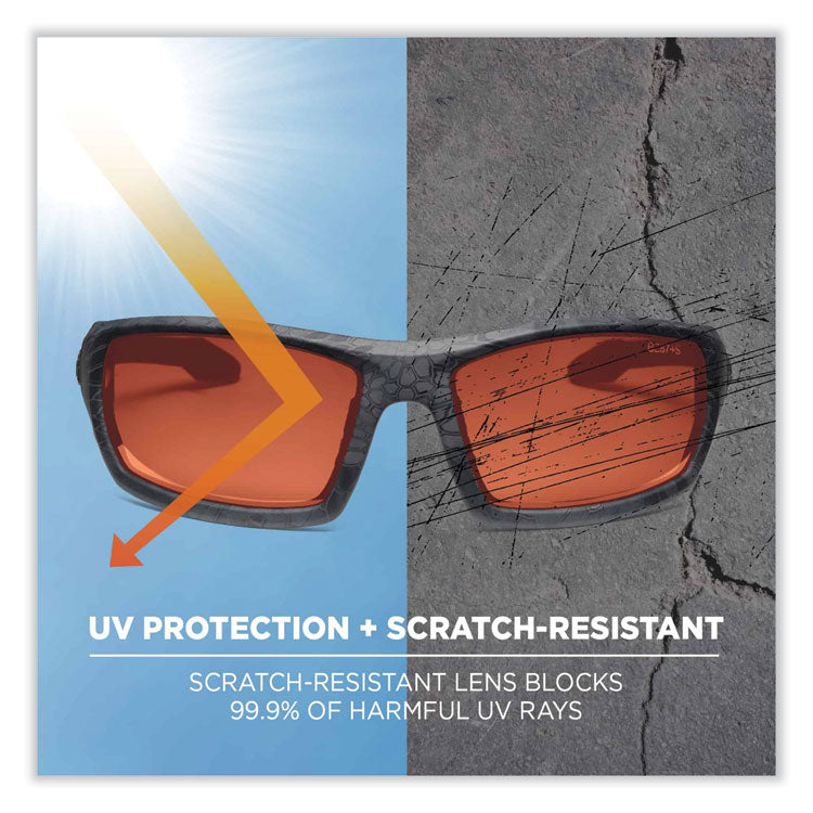 Skullerz Odin Safety Glasses, Kryptek Typhon Full Frame, Polarized Copper Dual Lens