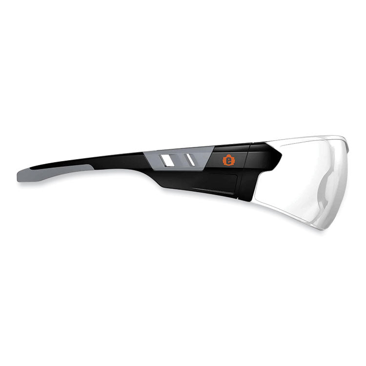Skullerz Saga Frameless Safety Glasses, Fog-Off Technology, Frameless, Clear Single Lens