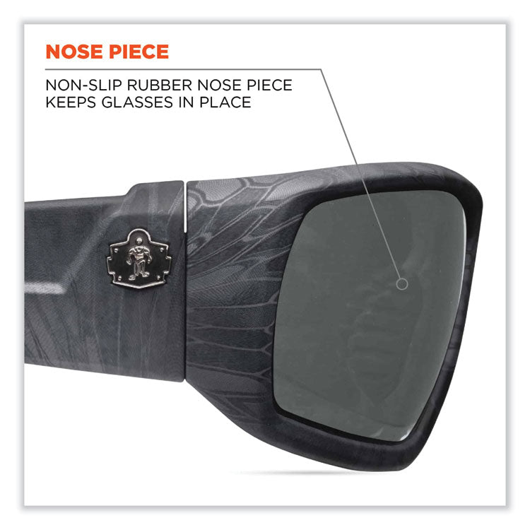 Skullerz Odin Safety Glasses, Fog-Off Technology, Kryptek Typhon Full Frame, Smoke Dual Lens