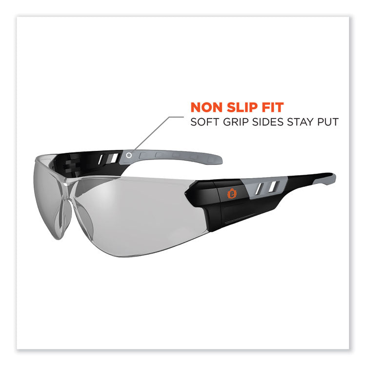 Skullerz Saga Frameless Safety Glasses, Fog-Off Technology, Frameless, Clear Single I/O Lens