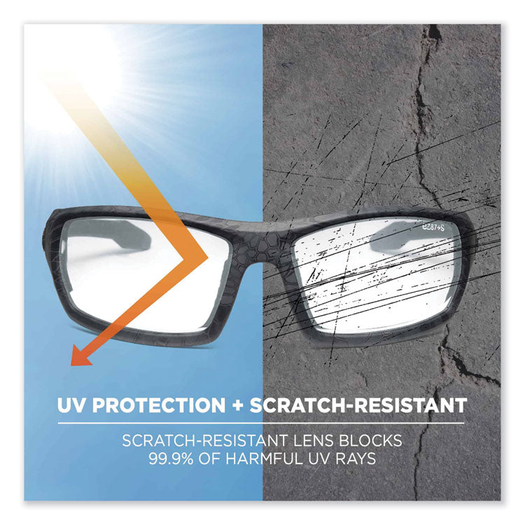 Skullerz Odin Safety Glasses, Kryptek Typhon Full Frame, Clear Dual Lens