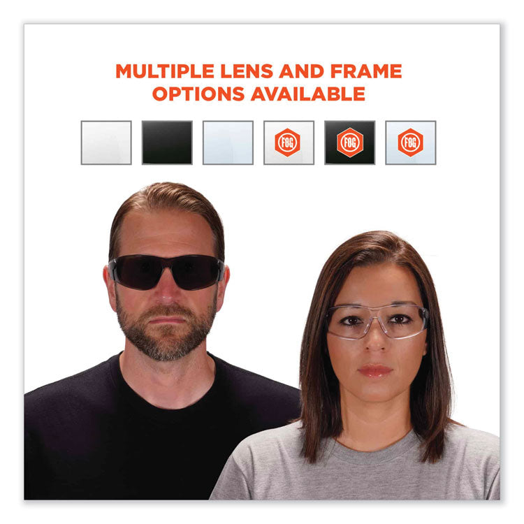 Skullerz Saga Frameless Safety Glasses, Frameless, Clear Single Lens
