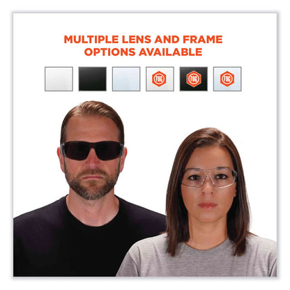 Skullerz Saga Frameless Safety Glasses, Frameless, Smoke Single Lens