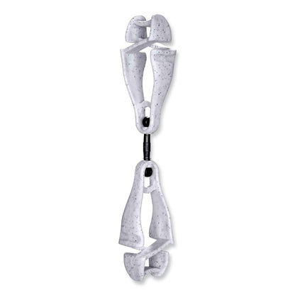 Squids 3420 Dual Clip Swivel Glove Clip Holder, 1 x 0.6 x 5.5, Acetal Copolymer, Granite, 100/Pack