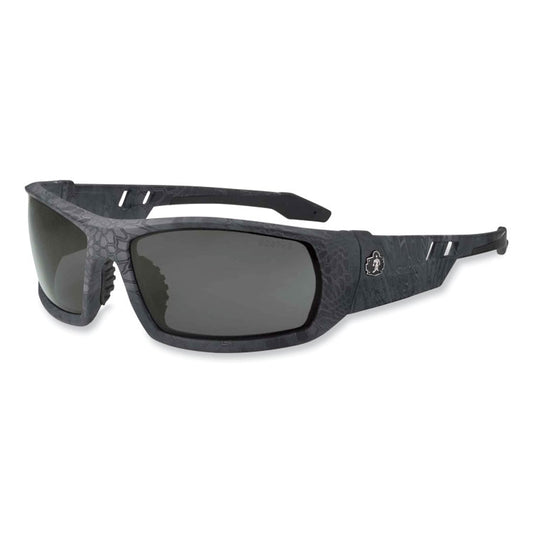 Skullerz Odin Safety Glasses, Kryptek Typhon Full Frame, Polarized Smoke Dual Lens