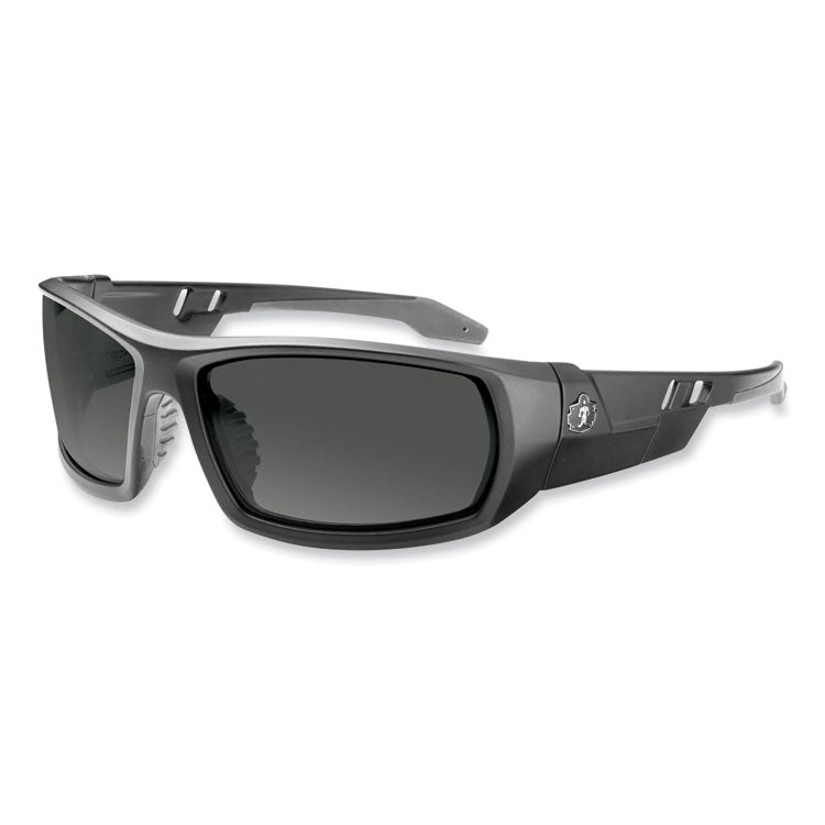 Skullerz Odin Safety Glasses, Matte Black Full Frame, Polarized Smoke Dual Lens