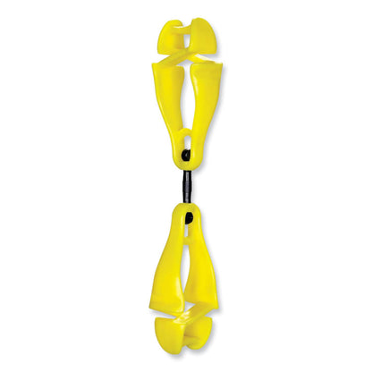 Squids 3420 Dual Clip Swivel Glove Clip Holder, 1 x 0.6 x 5.5, Acetal Copolymer, Lime