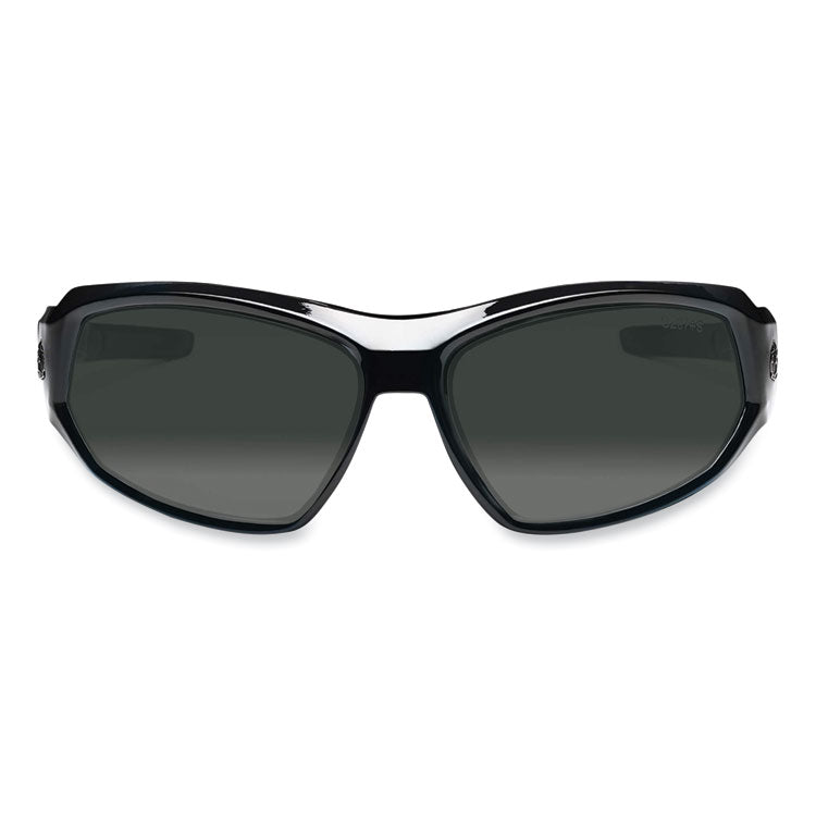 Skullerz Loki Safety Glasses/Goggles, Black Full Frame, Polarized Smoke Dual Lens