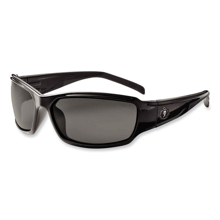Skullerz Thor Safety Glasses, Black Full Frame, Smoke Dual Anti-Fog Lens