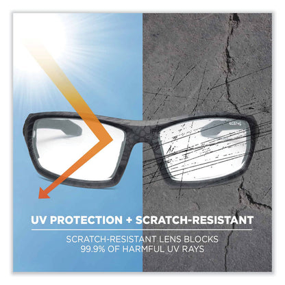 Skullerz Odin Safety Glasses, Fog-Off Technology, Kryptek Highlander Full Frame, Clear Dual Lens