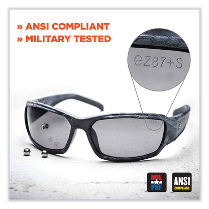 Skullerz Thor Safety Glasses, Black Full Frame, Polarized Smoke Dual Lens