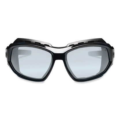 Skullerz Loki Safety Glasses/Goggles, Black Full Frame, Clear Dual Anti-Fog I/O Lens
