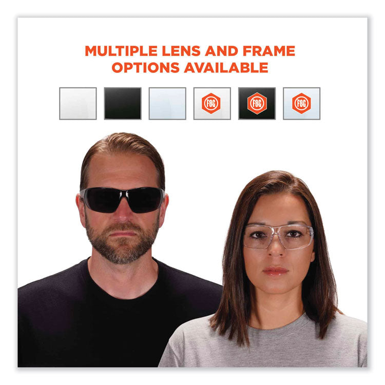 Skullerz Vali Frameless Safety Glasses, Fog-Off Technology, Frameless, Smoke Single Lens