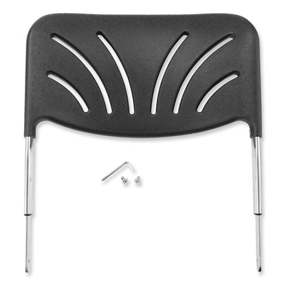 Backrest for NPS 6600 Series Elephant Z-Stools, 16.25 x 4.5 x 19, Plastic/Steel, Black