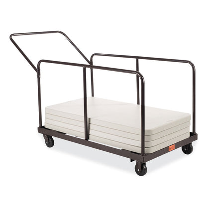 Folding Table Dolly For Round and Rectangular Tables, 660 lb Capacity, 31.25 x 27.75 x 47.5, Brown