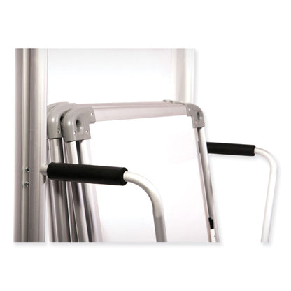 Nexus Double-Sided Portable Whiteboard Tablet, 27.88" x 27.88", White Surface, Satin Aluminum Frame