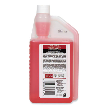 Heavy Duty Neutral Floor Cleaner, Fresh Scent, 32 oz Squeeze and Pour Bottle, 6/Carton