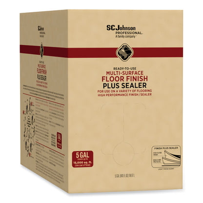 Ready-To-Use Multi-Surface Floor Finish Plus Sealer, 5 gal Bag-in-Box