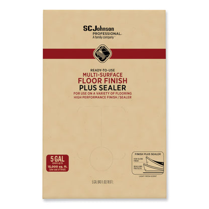 Ready-To-Use Multi-Surface Floor Finish Plus Sealer, 5 gal Bag-in-Box