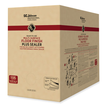 Ready-To-Use Multi-Surface Floor Finish Plus Sealer, 5 gal Bag-in-Box