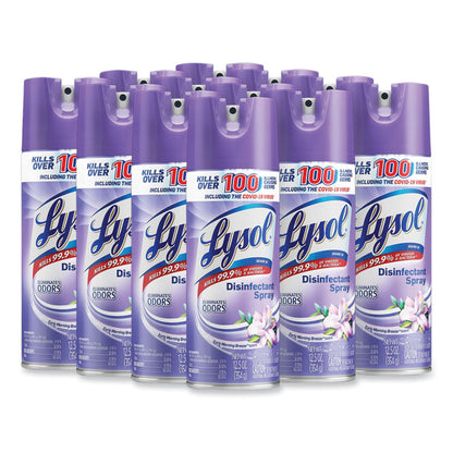 Disinfectant Spray, Early Morning Breeze Scent, 12.5 oz Aerosol Spray, 12/Carton