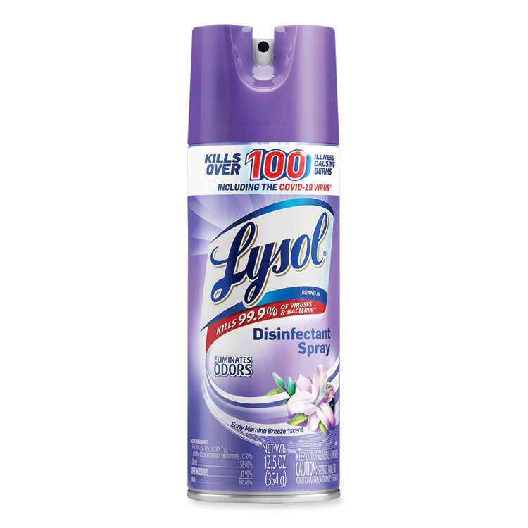 Disinfectant Spray, Early Morning Breeze, Scent, 12.5 oz Aerosol Spray