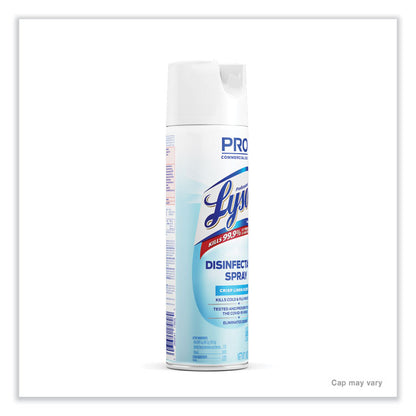 Disinfectant Spray, Crisp Linen Scent, 19 oz. Aerosol Spray, 12/Carton