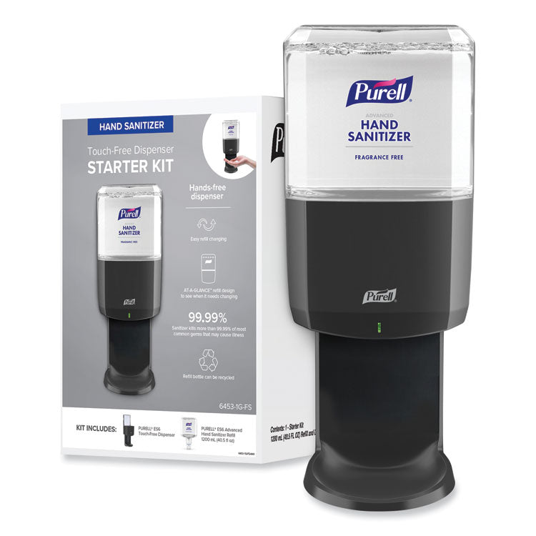 Advanced Hand Sanitizer Foam ES6 Starter Kit, 1,200 mL Graphite