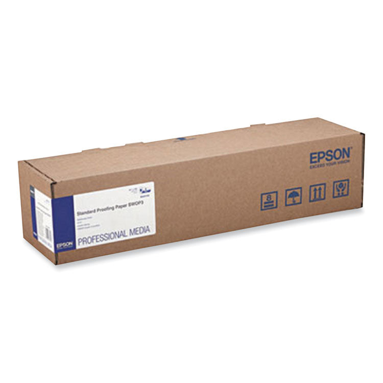 Standard Proofing Paper Adhesive, 10 mil, 24" x 100 ft, Semi-Matte White