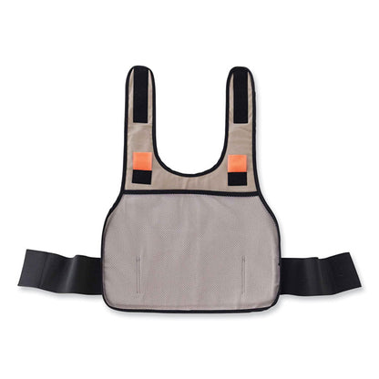 Chill-Its 6225 Premium FR Phase Change Cooling Vest, Modacrylic Cotton, Large/X-Large, Khaki