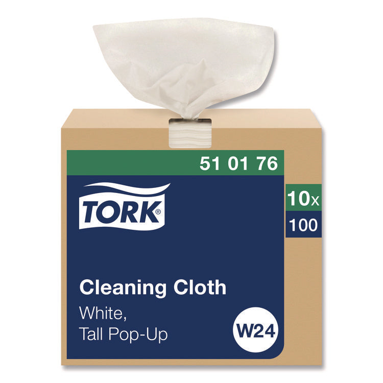 Cleaning Cloth, 8.46 x 16.13, White, 100 Wipes/Box, 10 Boxes/Carton