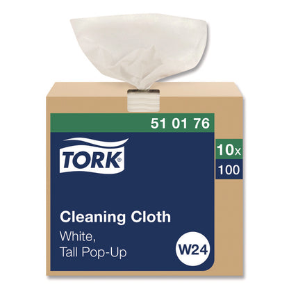 Cleaning Cloth, 8.46 x 16.13, White, 100 Wipes/Box, 10 Boxes/Carton
