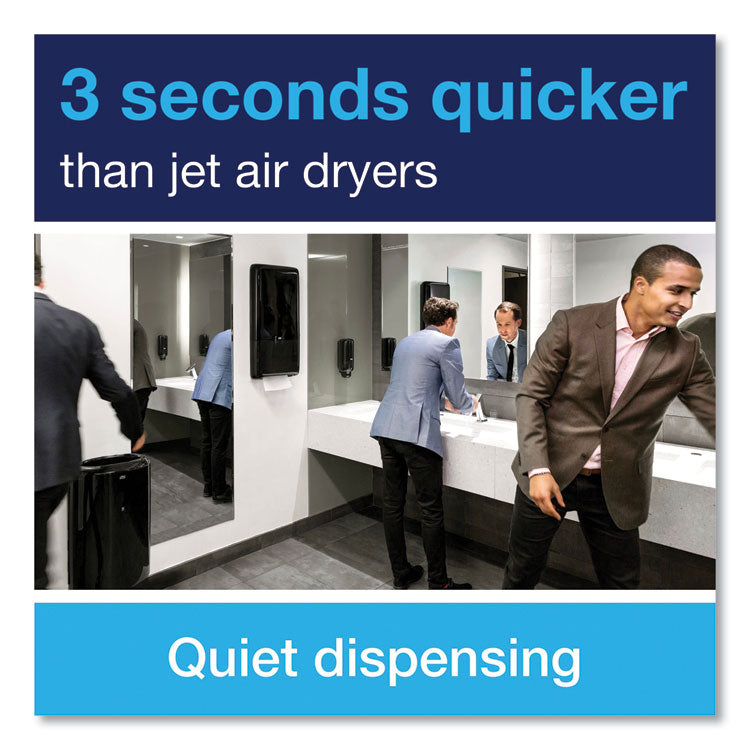 PeakServe Continuous Hand Towel Dispenser, 14.57 x 3.98 x 28.74, Black