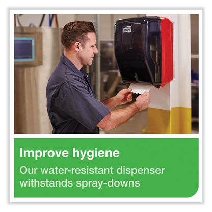 Washstation Dispenser, 12.56 x 10.57 x 18.09, Red/Smoke