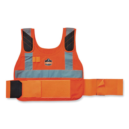Chill-Its 6240 Phase Change Cooling Vest Elastic Extenders, 3.5", One Size Fits Most, Orange