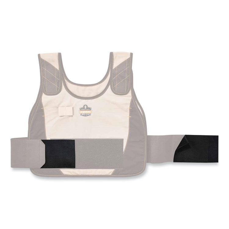 Chill-Its 6240 Phase Change Cooling Vest Elastic Extenders, 3.5", One Size Fits Most, Black
