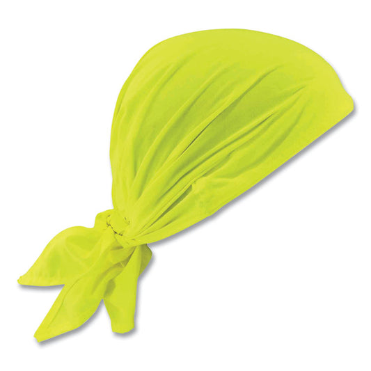 Chill-Its 6710CT Cooling PVA Tie Bandana Triangle Hat, One Size Fits Most, Lime