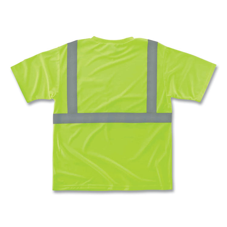 GloWear 8289 Class 2 Hi-Vis T-Shirt, Lime, X-Small