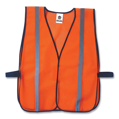 GloWear 8020HL Non-Certified Standard Vest, Polyester, One Size Fits Most, Orange