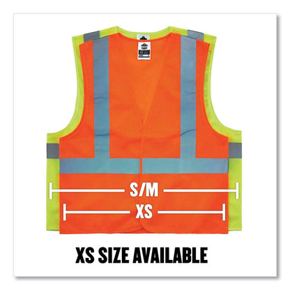 GloWear 8205HL Class 2 Super Economy Mesh Vest, Polyester, Lime, X-Small
