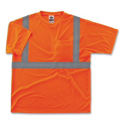 GloWear 8289 Class 2 Hi-Vis T-Shirt, Orange, 5X-Large