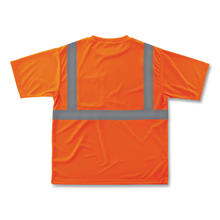 GloWear 8289 Class 2 Hi-Vis T-Shirt, Orange, 5X-Large
