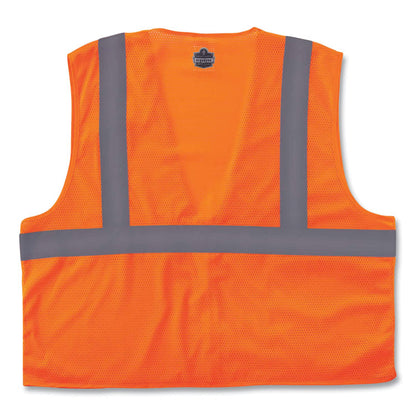 GloWear 8210Z Class 2 Economy Mesh Vest, Polyester, Orange, 2X-Large/3X-Large
