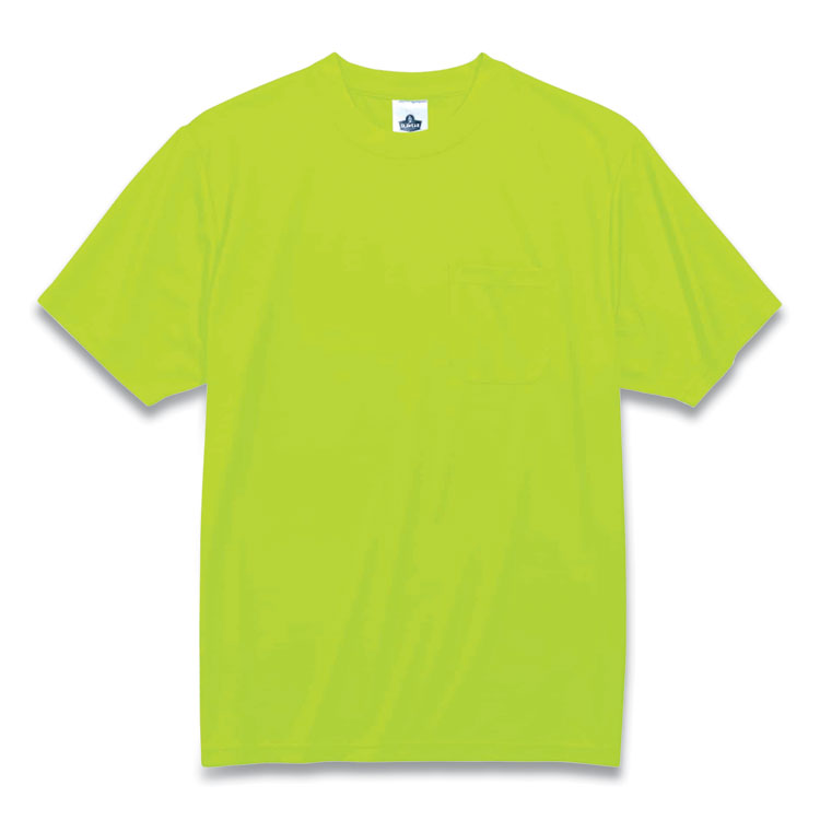 GloWear 8089 Non-Certified Hi-Vis T-Shirt, Medium, Lime
