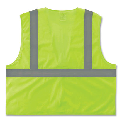 GloWear 8205HL Class 2 Super Economy Mesh Vest, Polyester, Lime, X-Small
