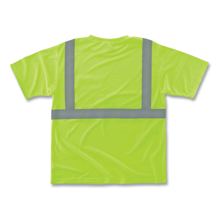 GloWear 8289 Class 2 Hi-Vis T-Shirt, Lime, Medium