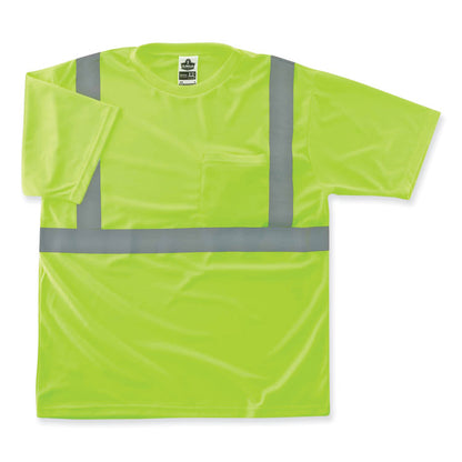GloWear 8289 Class 2 Hi-Vis T-Shirt, Lime, Medium