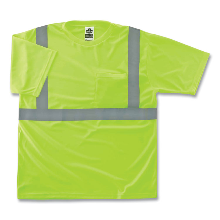 GloWear 8289 Class 2 Hi-Vis T-Shirt,  Lime, X-Large