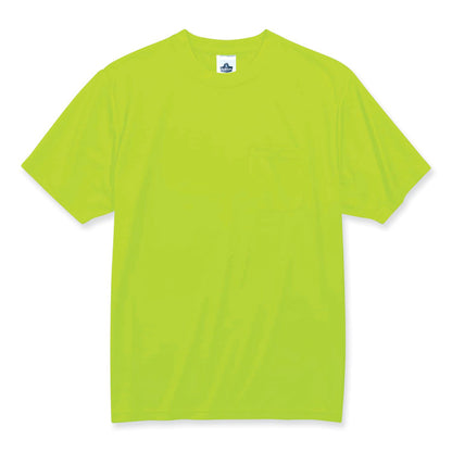 GloWear 8089 Non-Certified Hi-Vis T-Shirt, 4X-Large, Lime