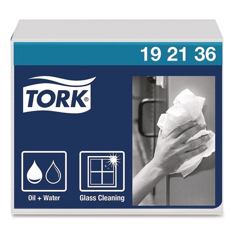 Heavy-Duty Paper Wiper 1/4 Fold, 1-Ply, 12.5 x 13, White, 56/Pack, 16 Packs/Carton